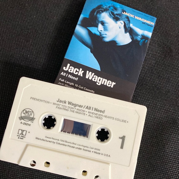 Vintage classic 86’s cassette tape-Jack Wagner All I Need - Picture 3 of 6